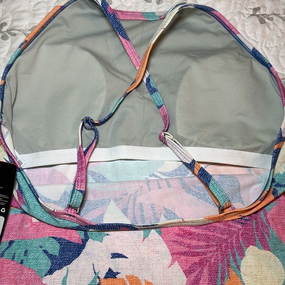 Speedo Colorful Tropical Print Tankini Top Size XL (top only) - Picture 6 of 10